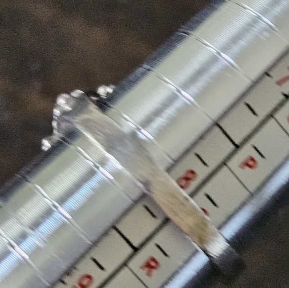 Vintage Pink Mother of Pearl Sterling Silver Ring - Picture 4 of 5